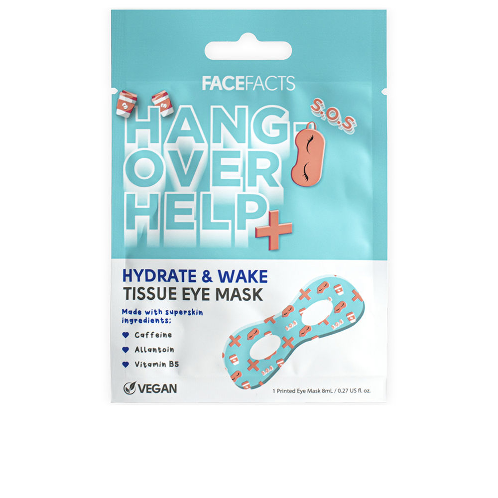 FaceFactsHangoverHelp+TissueEyeMask8ml Face Facts Hangover Help+ Tissue Eye Mask 8ml