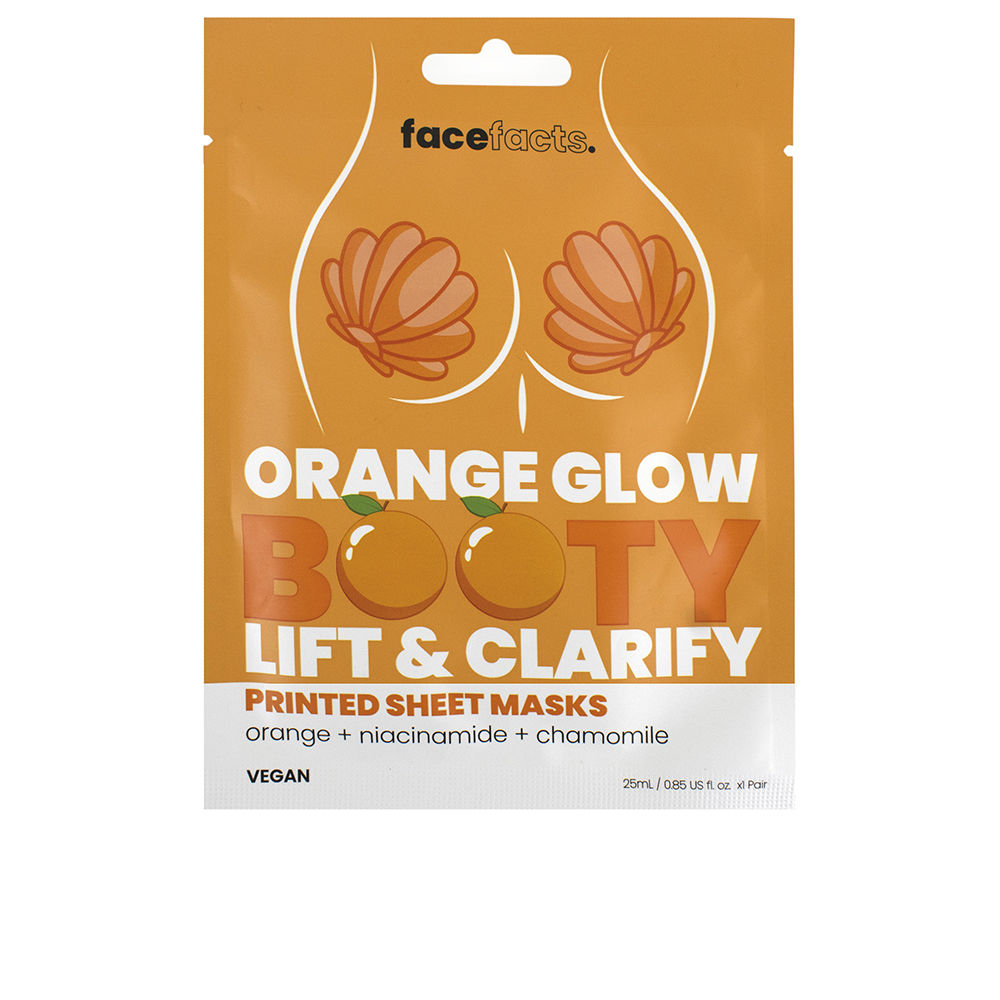 FaceFactsOrangeGlowBootyLift&ClarifyMasks25ml Face Facts Orange Glow Booty Lift & Clarify Masks 25ml