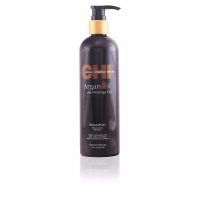 Bottle  of  Farouk  Chi  Argan  Oil  Shampoo  by  Farouk,  a  shampoo  indicated  for  rejuvenating  dry  and  damaged  hair.