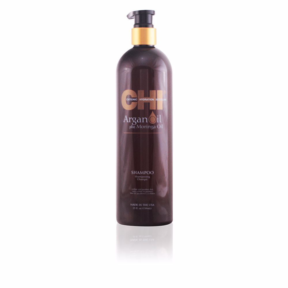 FaroukChiArganOilShampoo757ml Bottle of Farouk Chi Argan Oil Shampoo by Farouk, a shampoo indicated for rejuvenating dry and damaged hair.