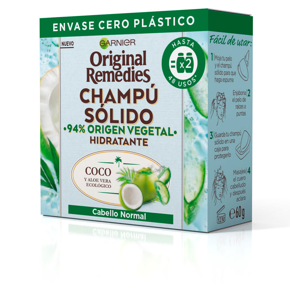 GarnierOriginalRemediesCoconutSolidShampoo60g Garnier Original Remedies Coconut Solid Shampoo 60g