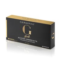 Box  of  Germinal  Immediate  Action  Ampoules  by  Germinal,  a  serum  indicated  for  providing  a  lifting  effect  and  skin  luminosity.