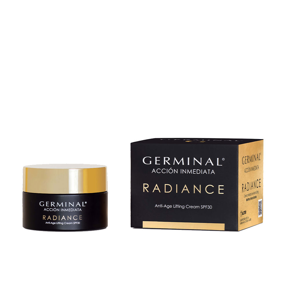 GerminalImmediateActionRadianceAnti-AgeLiftingCreamSPF3050ml Tube of Germinal Immediate Action Radiance Anti-Age Lifting Cream SPF30 by Germinal, a cream indicated for firming and lifting skin.