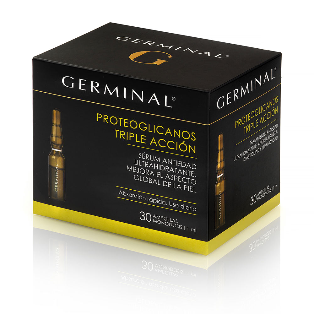 GerminalTripleActionAnti-AgingSerumAmpoules30x1ml Box of Germinal Triple Action Anti-Aging Serum Ampoules by Germinal, a serum indicated for improving skin firmness and elasticity.