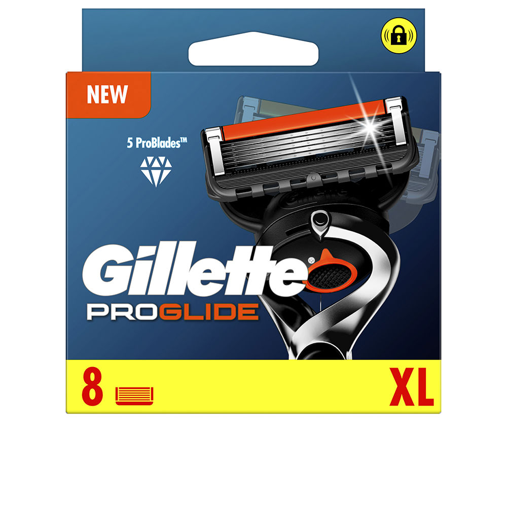 GilletteFusionProglideChargerRefillsx8 Box of Gillette Fusion Proglide Charger Refills by Gillette, razor refills indicated for a close and comfortable shave.