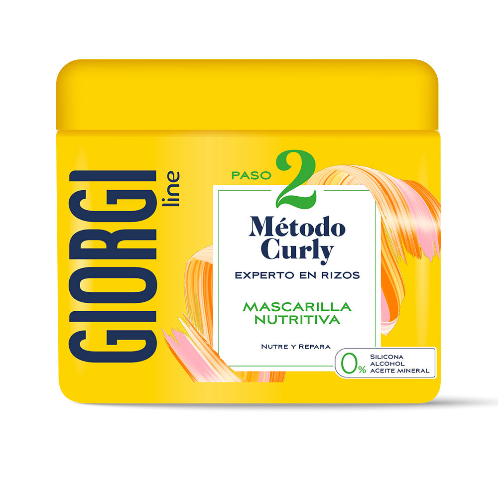 GiorgiLineCurlyHairMask350ml Jar of Giorgi Line Curly Hair Mask by Giorgi Line, a hair mask indicated for hydrating and repairing curly and wavy hair.