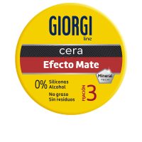 Jar  of  Giorgi  Line  Hold  and  Texture  Wax  Matt  Effect  Nº3  by  Giorgi,  a  styling  wax  indicated  for  a  natural  matte  finish.