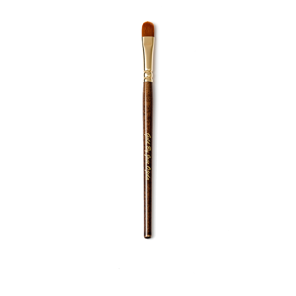 GoldByJoseOjedaLargeChocolateSyntheticTongueBrush Gold By Jose Ojeda Large Chocolate Synthetic Tongue Brush