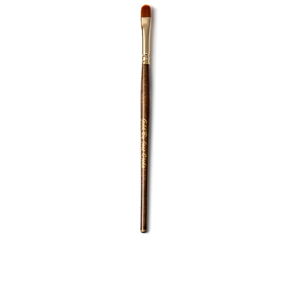 GoldByJoseOjedaSyntheticTongueSmallChocolateBrush Gold By Jose Ojeda Synthetic Tongue Small Chocolate Brush