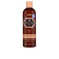 Bottle  of  Hask  Monoi  Coconut  Oil  Nourishing  Conditioner  by  Hask,  a  conditioner  indicated  for  moisturizing  dry  and  dull  hair.