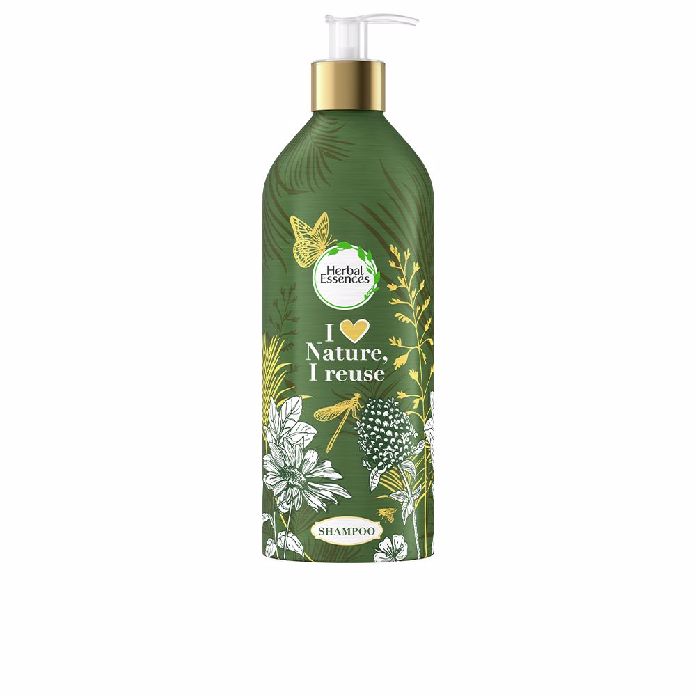 HerbalRefillableAluminumArganShampooBottle430ml Herbal Refillable Aluminum Argan Shampoo Bottle 430ml