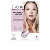 Sachet  of  Iroha  Collagen  Anti-Aging  Face  and  Neck  Sheet  Mask  by  Iroha,  a  sheet  mask  indicated  for  firming  the  face  and  neck  skin.
