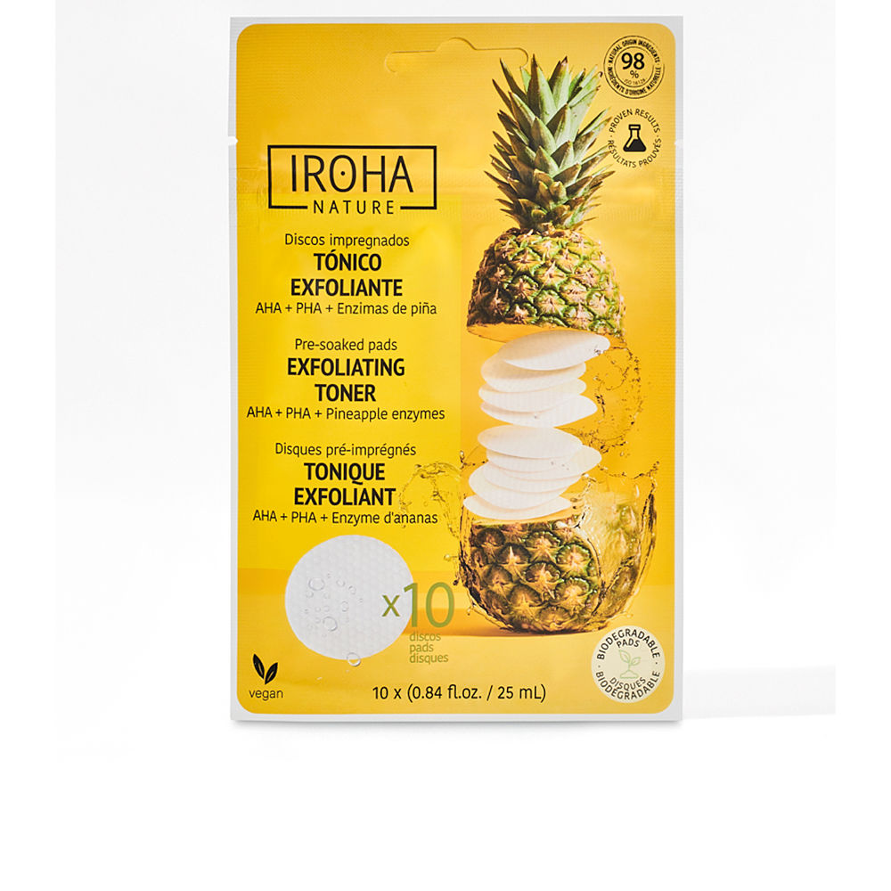 IrohaExfoliatingTonerPre-SoakedPadsx10 Iroha Exfoliating Toner Pre-Soaked Pads x10 - Image 1