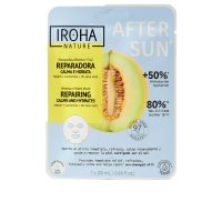 Sachet  of  Iroha  Melon  Repairing  Calms  And  Hydrate  Sheet  Mask  by  Iroha,  a  sheet  mask  indicated  for  repairing  sun  damaged  skin  and  redness.