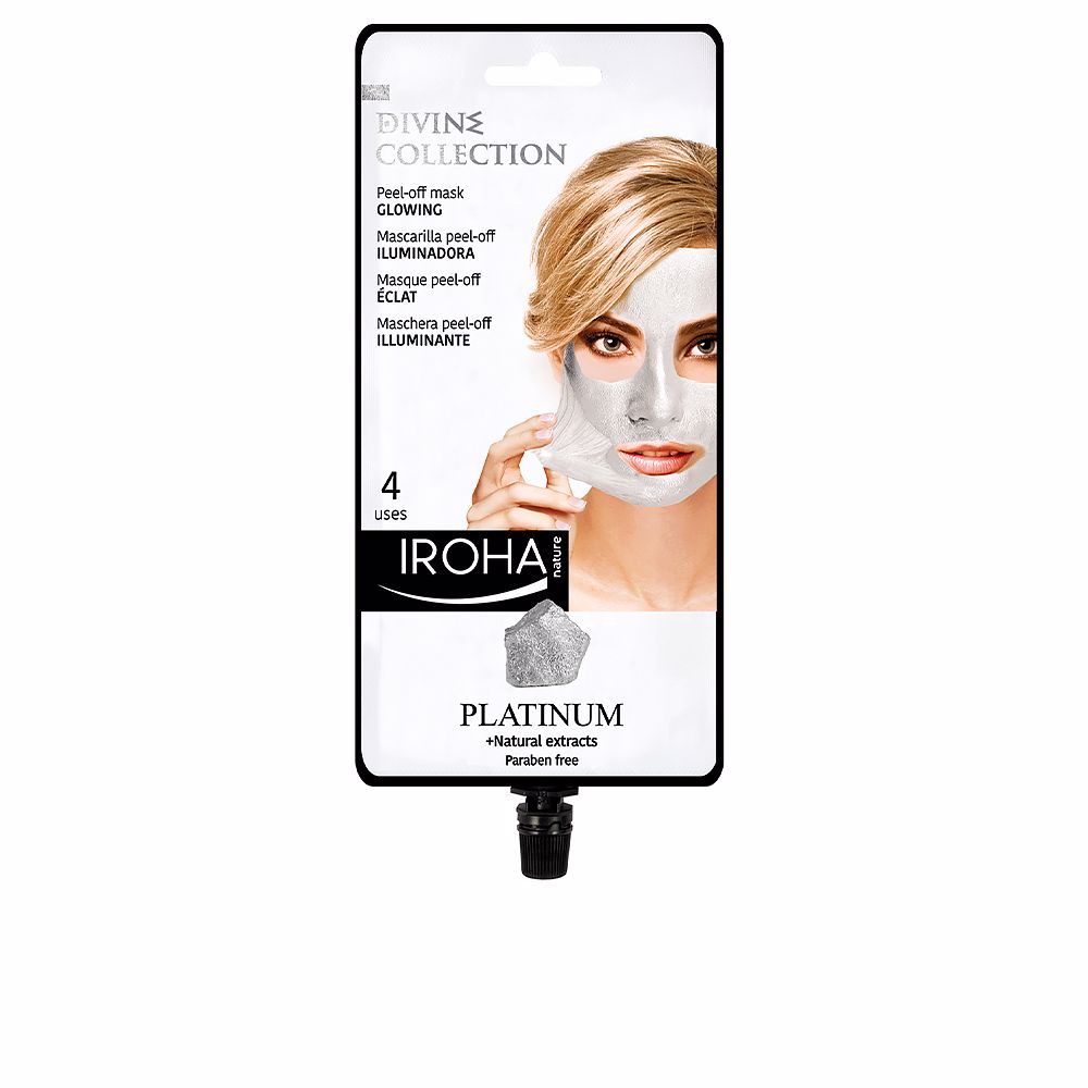 IrohaPlatinumPeel-OffGlowingMask4Uses Iroha Platinum Peel-Off Glowing Mask 4 Uses