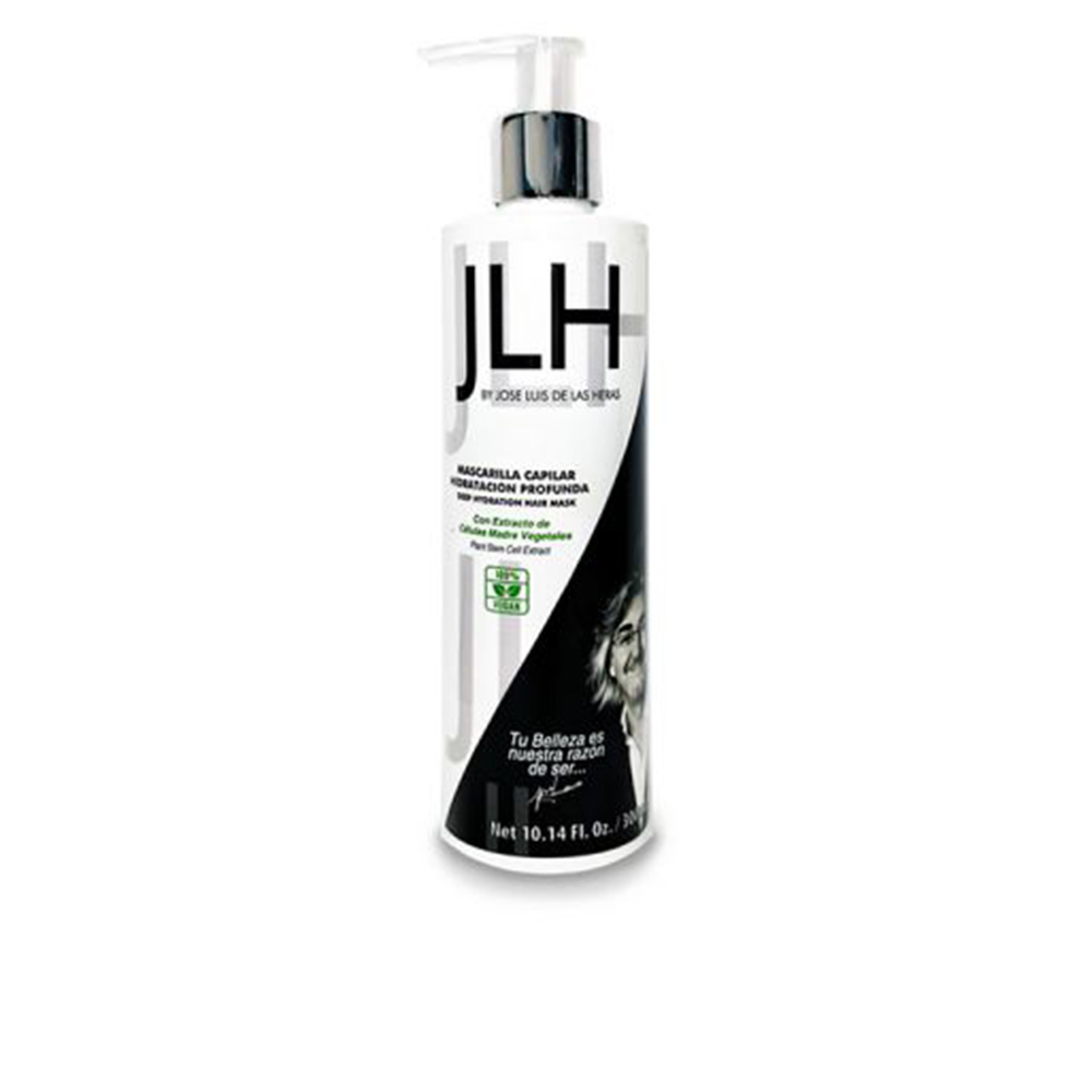 JLHPlantStemCellsExtractMask300ml Jar of JLH Plant Stem Cells Extract Mask by JLH, a creamy hair mask indicated for hydrating and nourishing dry and damaged hair.