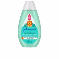 Bottle  of  Johnsons  Baby  No  More  Tangles  Shampoo  by  Johnsons,  a  shampoo  indicated  for  cleansing  and  detangling  hair  knots.