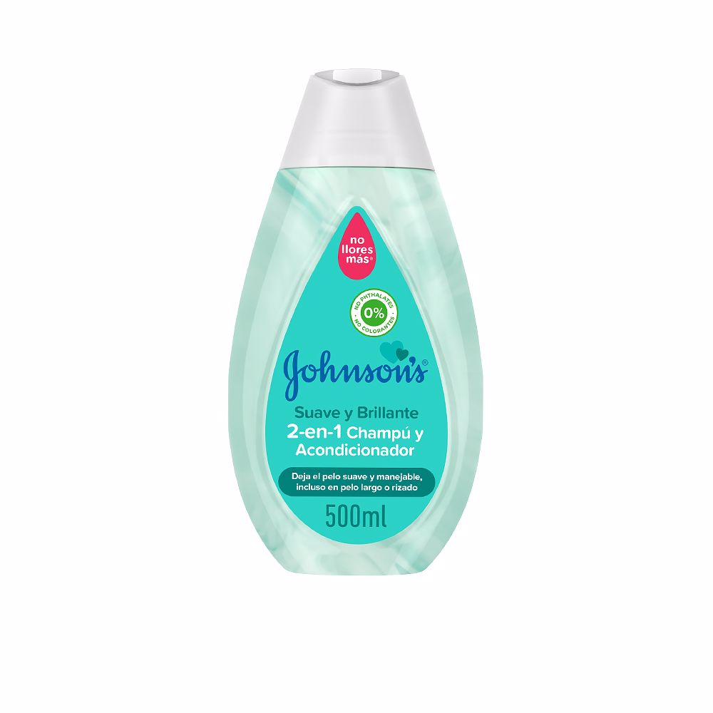 JohnsonsBabySmoothShinyShampooConditioner500ml Johnson's Baby Smooth & Shiny Shampoo + Conditioner 500ml - 画像 (1)