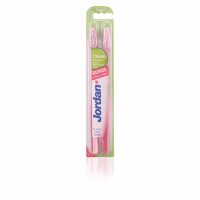 Box  of  Jordan  Classic  Hard  Toothbrush  by  Jordan,  a  hard  toothbrush  indicated  for  effective  daily  oral  care  for  adults.
