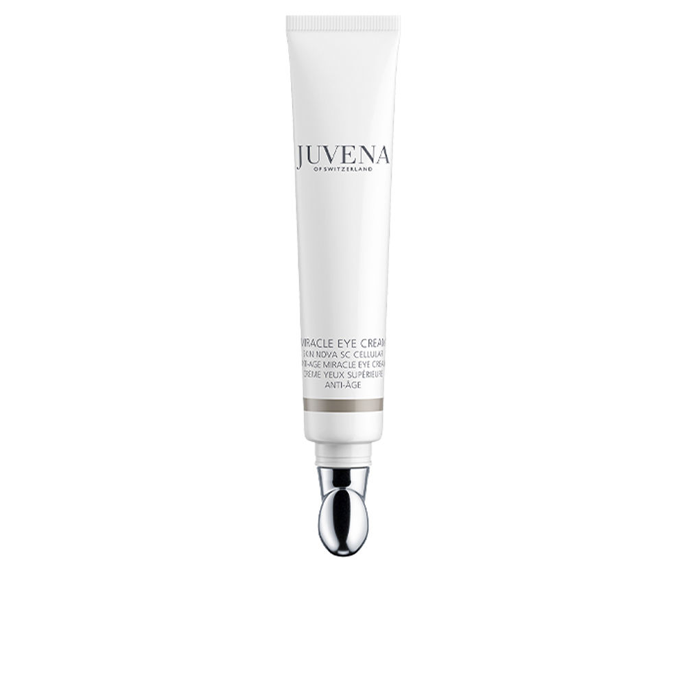 JuvenaMiracleEyeCream20ml Tube of Miracle Eye Cream by Juvena, an anti-aging cream indicated for reducing lines, wrinkles and shadows around the eyes.