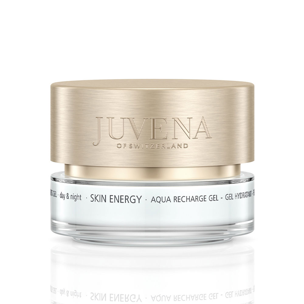 JuvenaSkinEnergyAquaRechargeGel50ml Jar of Skin Energy Aqua Recharge Gel by Juvena, a gel indicated for moisturizing, revitalizing and refreshing all skin types.
