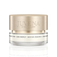 Jar  of  Skin  Energy  Moisture  Cream  Rich  by  Juvena,  a  moisturizing  cream  indicated  for  refreshing  and  energizing  dry  facial  skin.