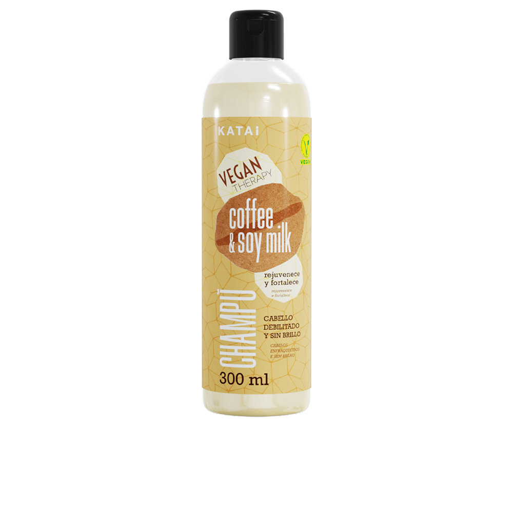 KataiCoffee&SoyMilkLatteShampoo300ml Bottle of Katai Coffee & Soy Milk Latte Shampoo by Katai, a shampoo indicated for restoring shine and vitality to dyed hair.