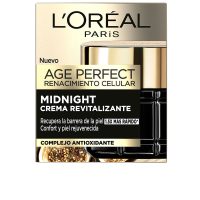 Jar  of  LOréal  Paris  Age  Perfect  Cell  Renew  Night  Cream  by  LOréal  Paris,  a  night  cream  for  skin  regeneration  and  hydration.