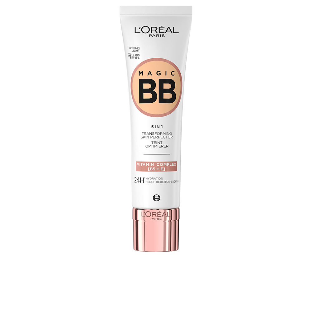 L'OréalParisMagicBBCreamSkinPerfectorColor03MediumLight Tube of LOréal Paris Magic BB Cream Skin Perfector Color 03 by LOréal Paris, a BB cream to hydrate and even the complexion.