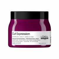 Jar  of  LOréal  Professionnel  Curl  Expression  Professional  Mask  by  LOréal,  a  mask  indicated  for  hydrating  curly  hair.