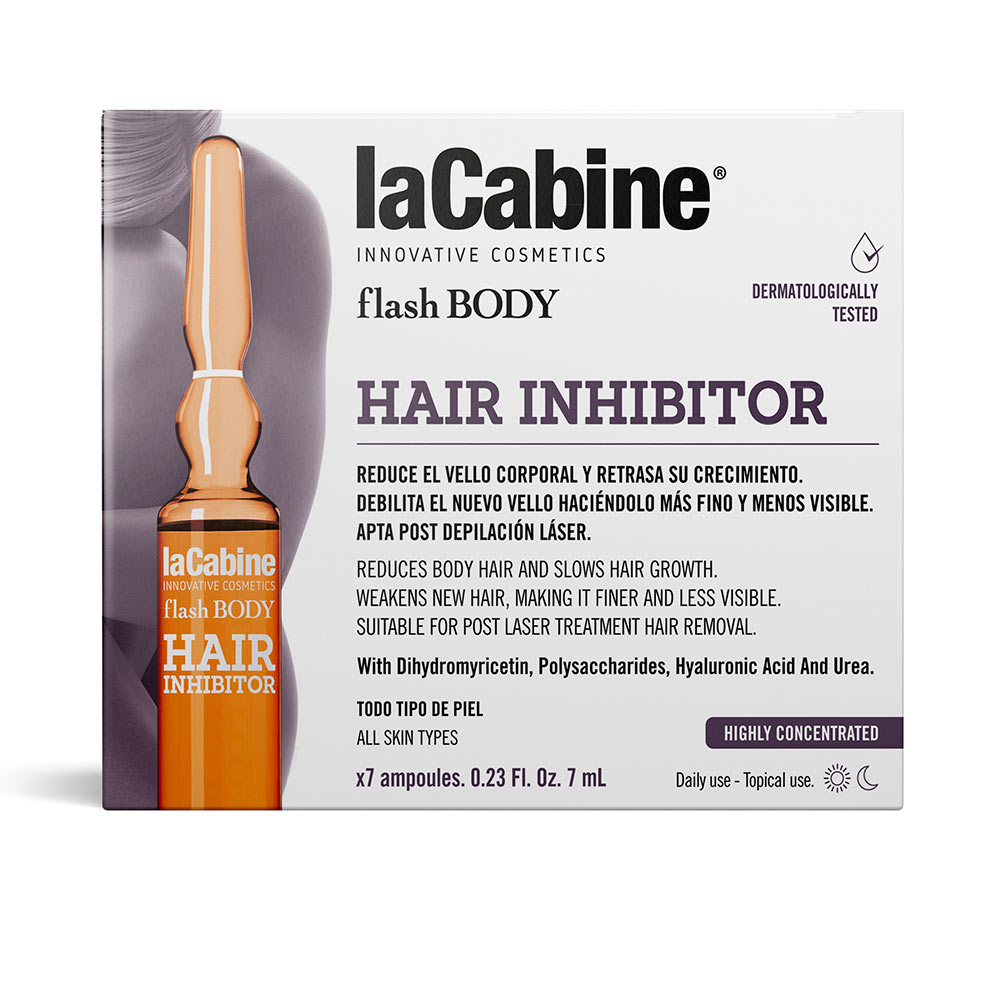 LaCabineFlashBodyHairInhibitiorAmpoules7x7ml La Cabine Flash Body Hair Inhibitior Ampoules 7x7ml