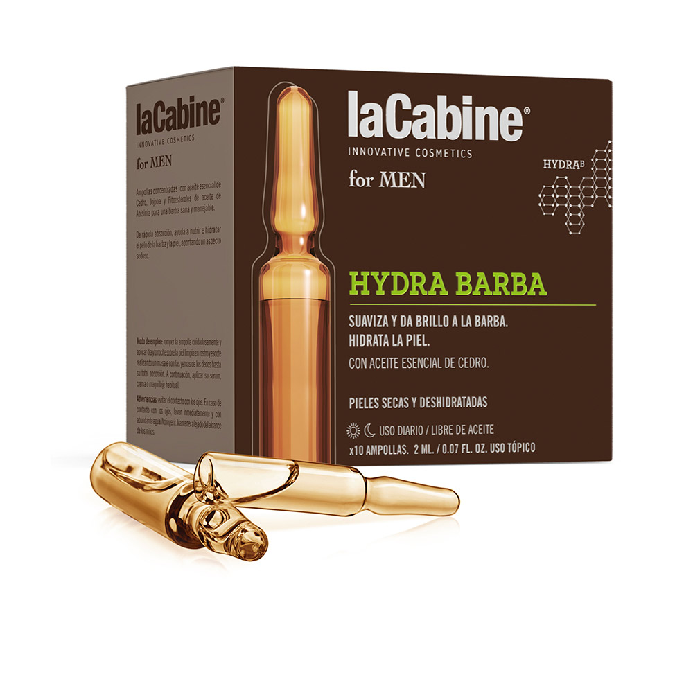 LaCabineForMenHydraBeardAmpoules10x2ml La Cabine For Men Hydra Beard Ampoules 10x2ml