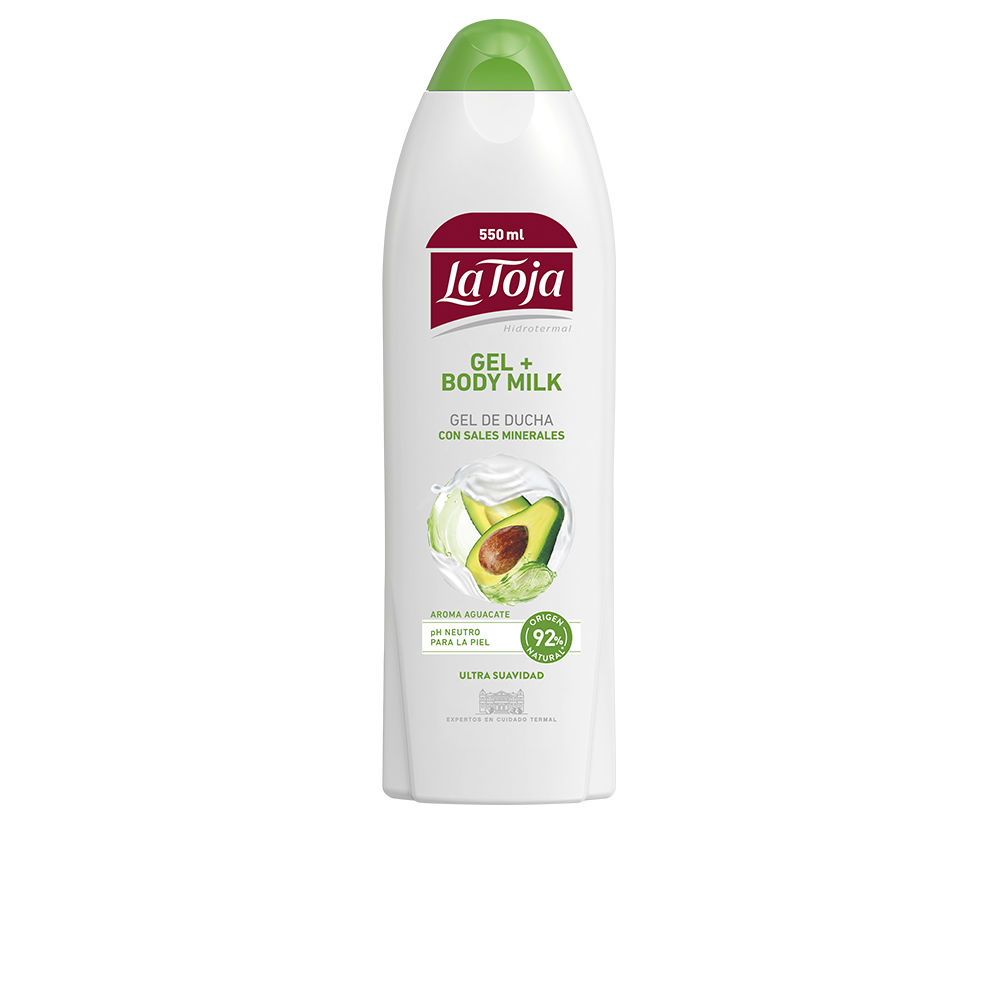LaTojaAvocadoShowerGel+BodyMilk550ml La Toja Avocado Shower Gel + Body Milk 550ml