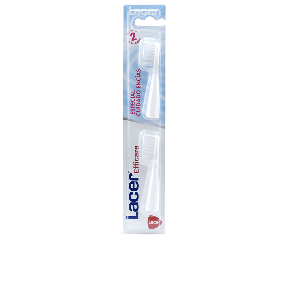 LacerAdultElectricToothbrushRefillsColorWhitex2 Lacer Adult Electric Toothbrush Refills Color White x2