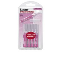 Box  of  Lacer  Interdental  Straight  Ultrafine  by  Lacer,  a  brush  indicated  for  cleaning  tight  interdental  spaces  and  removing  plaque.