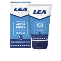 Tube  of  Lea  Sensitive  Skin  Balm  After-Shave  3  in  1  by  Lea,  a  balm  indicated  for  soothing  and  reducing  redness  after  shaving.