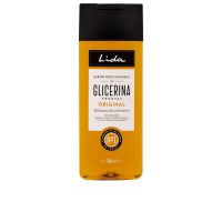 Bottle  of  Lida  100%  Natural  Glycerin  Soap  by  Lida,  a  liquid  soap  indicated  for  cleansing  and  hydrating  dry  body  skin.