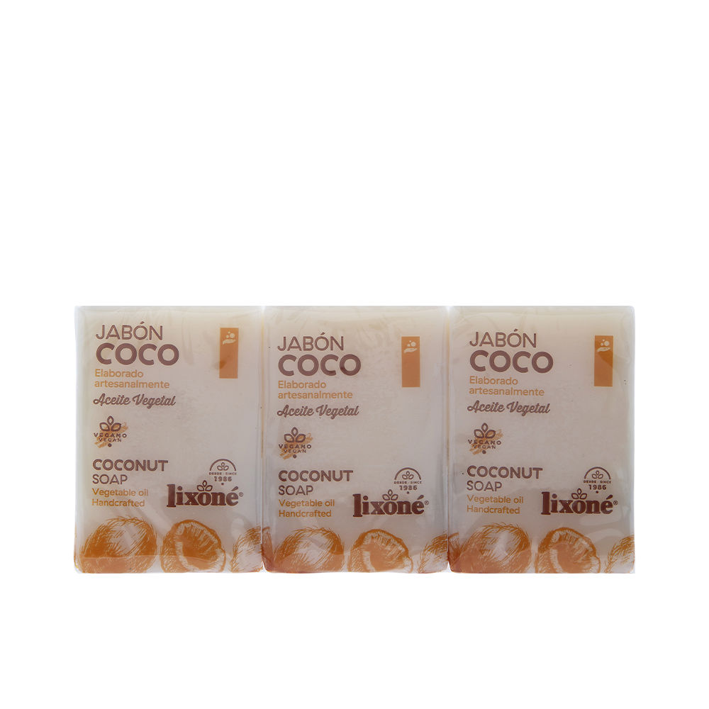 LixoneNaturalCoconutSoap3x125g Lixone Natural Coconut Soap 3x125g