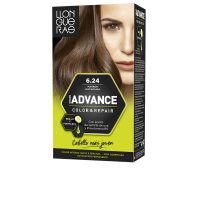 Product  container  of  Llongueras  Color  Advance  Color  6,24  Brown  Macadamia  by  Llongueras,  a  permanent  hair  color  for  gray  hair.