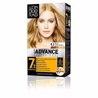 Product  container  of  Llongueras  Color  Advance  Color  8,3  Light  Golden  Blonde  by  Llongueras,  a  permanent  hair  color  for  gray  hair.