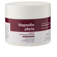 Bottle  of  Magnoliophytha  Rosehip  Gentle  Exfoliating  Oil  by  Magnoliophytha,  an  oil  indicated  for  exfoliating  and  smoothing  skin.
