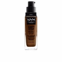 NYX Can't Stop Won't Stop Full Coverage Foundation Color Walnut