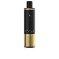 Bottle  of  Nanoil  Keratin  Micellar  Shampoo  by  Nanoil,  a  micellar  shampoo  indicated  for  repairing  and  strengthening  damaged  hair.