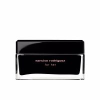 Jar  of  Narciso  Rodriguez  For  Her  Body  Cream  by  Narciso  Rodriguez,  a  body  cream  indicated  for  skin  hydration  and  softness.