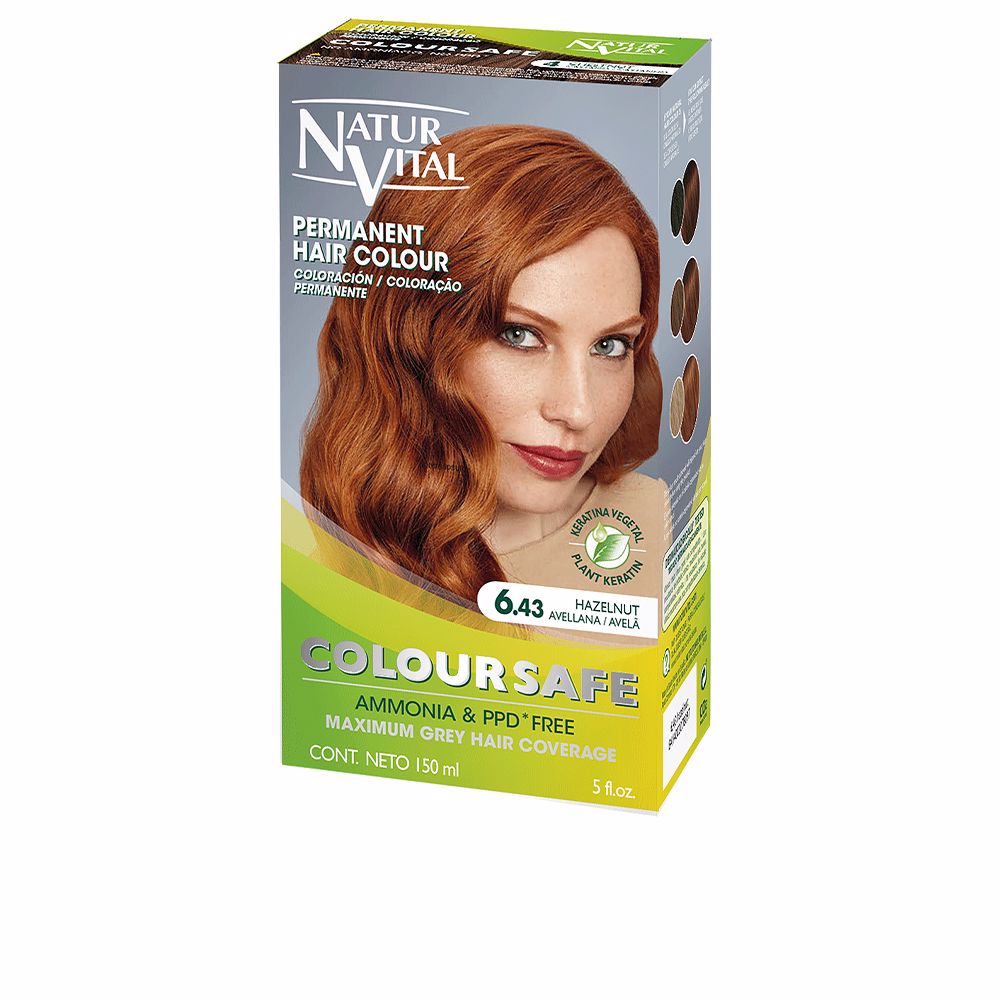 NaturVitalColoursafePermanentHairColor6.43Hazelnut Natur Vital Coloursafe Permanent Hair Color 6.43 Hazelnut - 画像 (1)
