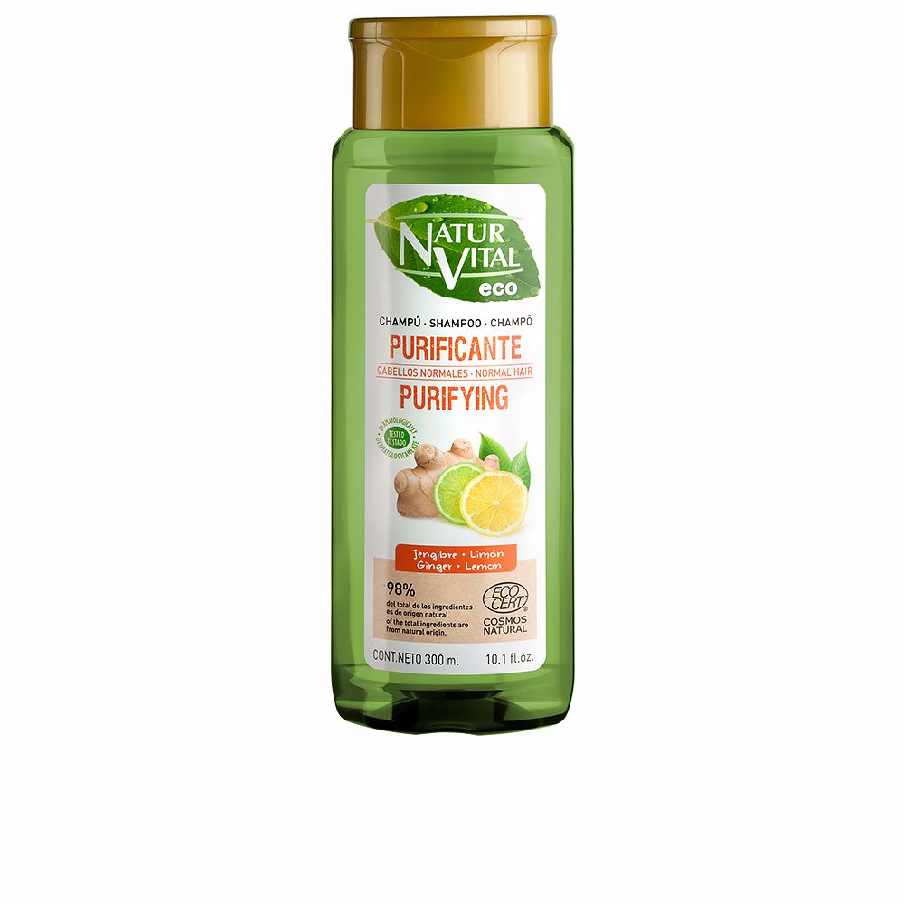 NaturVitalEcoPurifyingGingerLemonShampoo300ml Natur Vital Eco Purifying Ginger & Lemon Shampoo 300ml - 画像 (1)