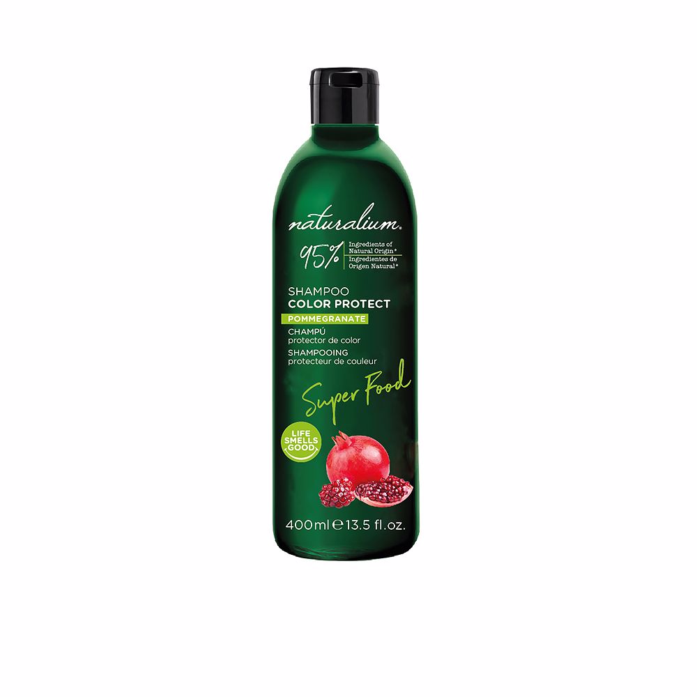 NaturaliumSuperFoodPomegranateColorProtectShampoo400ml Naturalium Super Food Pomegranate Shampoo Protetor de Cor 400ml - Image 1