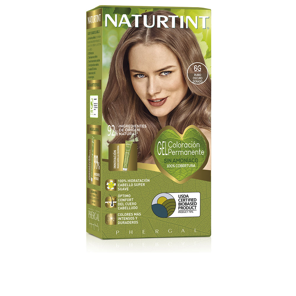 NaturtintHairColor6GDarkGoldenBlonde170ml Naturtint Coloração Permanente Cor 6G Dark Golden Blonde 170ml - Image 1