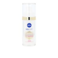 Bottle  of  Nivea  Luminous  Advanced  Dark  Spot  Serum  by  Nivea,  a  lightweight  serum  indicated  for  targeting  dark  spots  and  tone.