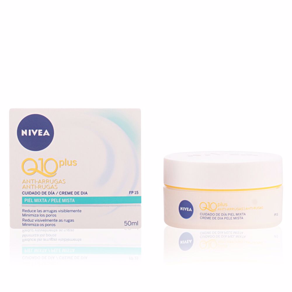 NiveaQ10Anti-WrinkleDayCreamSPF1550ml Nivea Q10+ Anti-Wrinkle Creme de Dia SPF15 50ml - Image 1